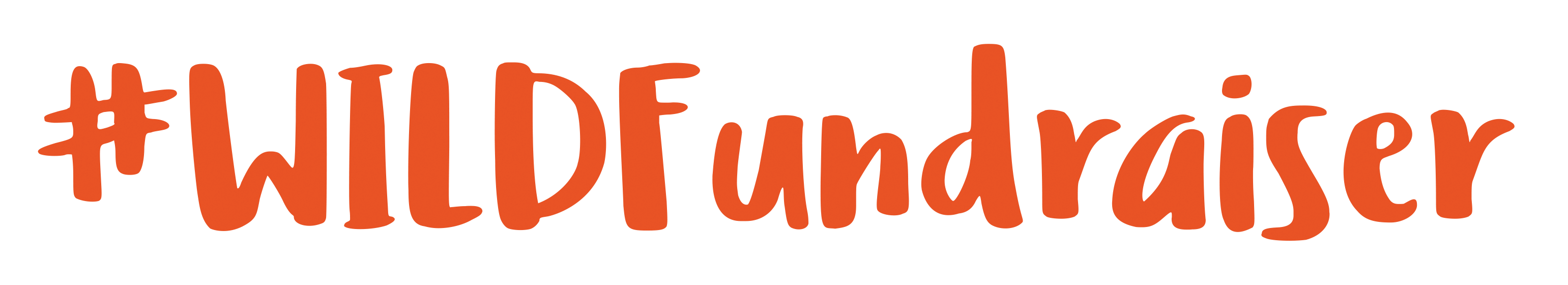 Hashtag WILDFundraiser logo